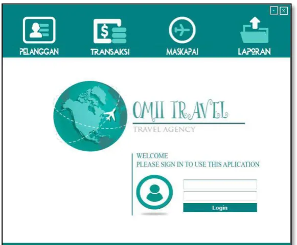 Gambar 4.1 Tampilan Menu Utama (Login) 