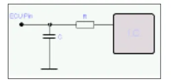 Figure 2. Typical ECU input/output circuit 