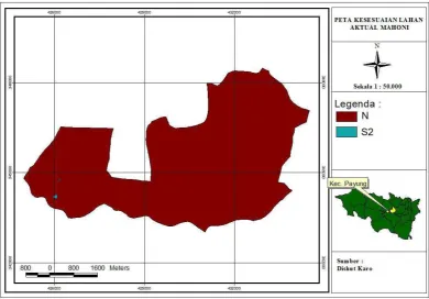 Gambar 4. Peta kelas kesesuaian lahan aktual Mahoni (Switenia mahagoni)  