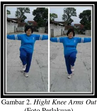 Gambar 2.  Hight Knee Arms Out 