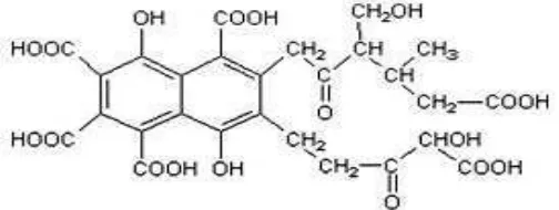 Gambar 2. Struktur Kimia Asam Fulvat.                  