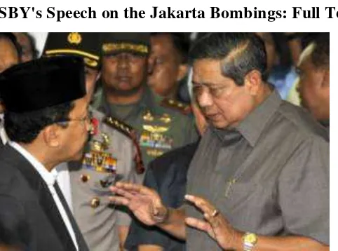 Figure 4.1 Conversation between SBY and the governor 