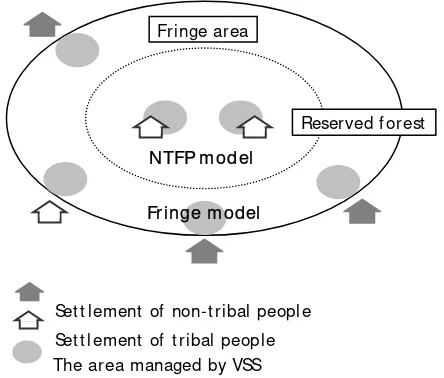 Figure 7.3.  Scheme of Fringe model and NTFP model 