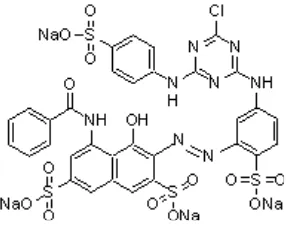 Gambar 1  Struktur Cibacron Red        (Aldrich 2007). 