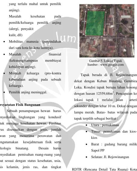Gambar 5. Lokasi Tapak 