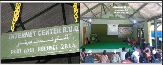 Gambar 3: Internet Center RUQ Rowosari-  Rawapening Bawen Jawa Tengah 