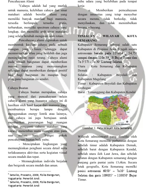 Gambar 1.  Peta Wilayah Kota Semarang 