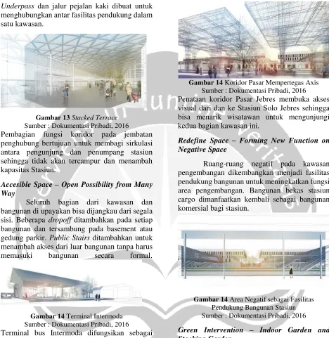 Gambar 14 Koridor Pasar Mempertegas Axis 