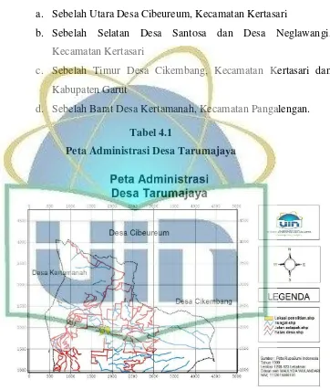 Tabel 4.1 Peta Administrasi Desa Tarumajaya 