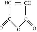 Gambar 2.3 Struktur maleat anhidrida (Kroschwitz, 1990). 