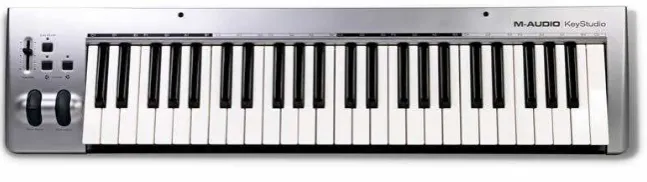 Gambar 6. Contoh MIDI controller berwujud tuts piano. (Sumber : Bartlett, 2009:383) 