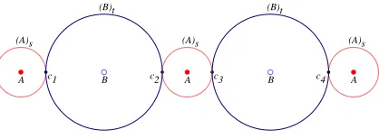 Figure 2: Exactly 3 diﬀerent elements at the same location between A and B.