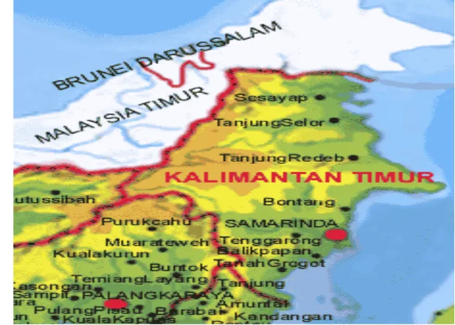 Gambar 3. Lokasi Pabrik PT Pupuk Kalimantan Timur 