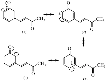 Fig 6. Resonance radical structure of compound 6   