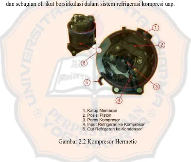 Gambar 2.2 Kompresor Hermetic 