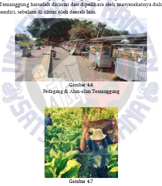 Gambar 4.6 Pedagang di Alun-alun Temanggung  