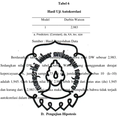 Tabel 6 