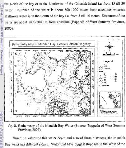 Fig. 8. 13i1lliy111~11y or (lie klatideli Ray Water (Source: Bappcda of West Surnalr 