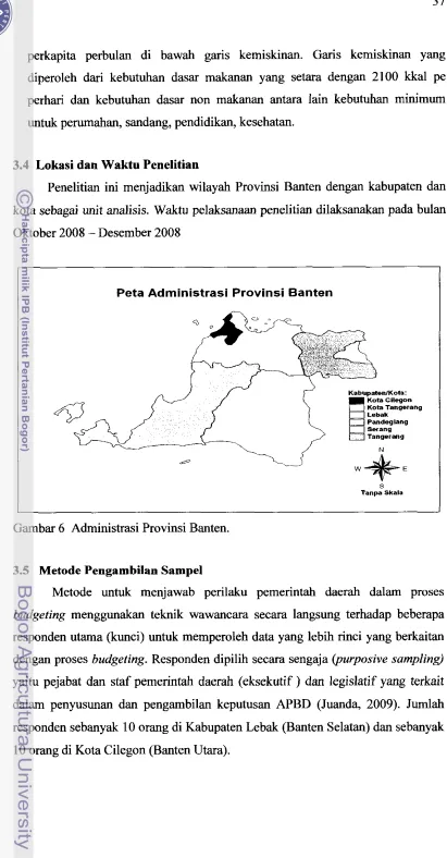 Gambar 6 Administmi Provinsi Banten. 