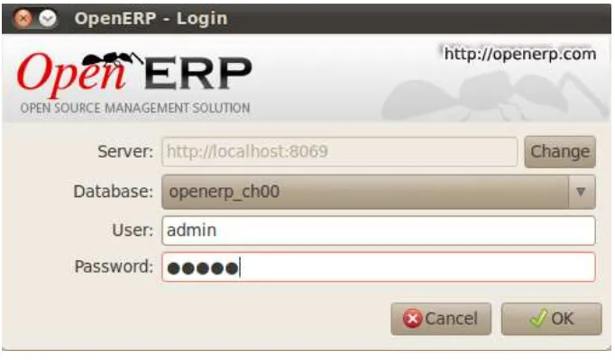Figure 6.4: OpenERP startup log in the console