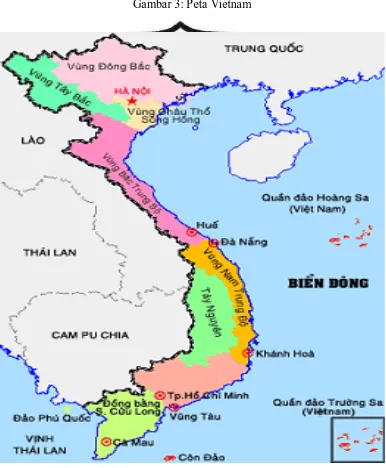 Gambar 3: Peta Vietnam 