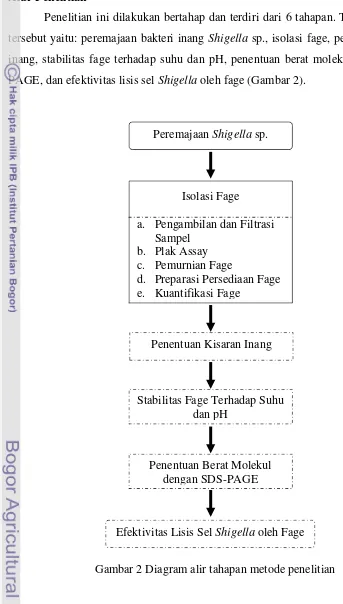 Gambar 2 Diagram alir tahapan metode penelitian 
