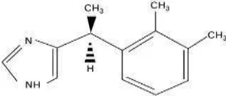 Gambar 2.4 Struktur kimia dexmedetomidine 