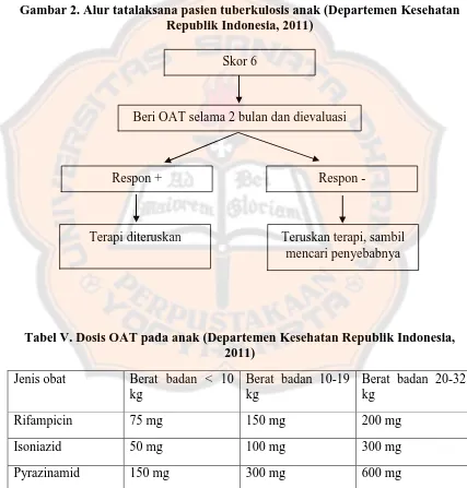 Gambar 2. Alur tatalaksana pasien tuberkulosis anak (Departemen Kesehatan Republik Indonesia, 2011) 