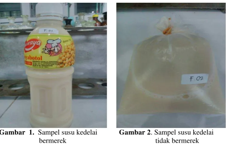Gambar  1.  Sampel susu kedelai 