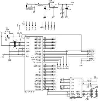 Gambar 2.8 Rangkaian Mikrokontroler 