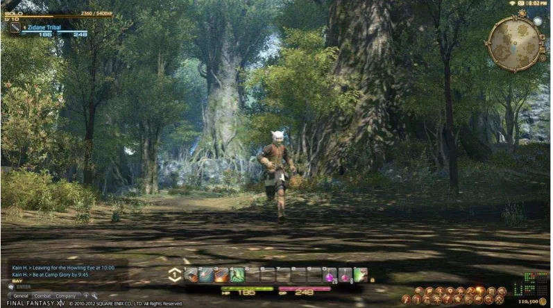 Gambar 2.2 User Interface Game Final Fantasi XIV 