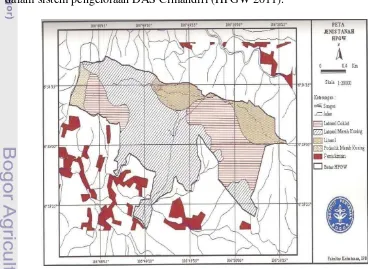 Gambar 4. Peta jenis tanah HPGW Tahun 2011. 