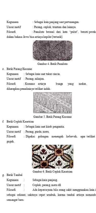 Gambar 5. Batik Parang Kusumo