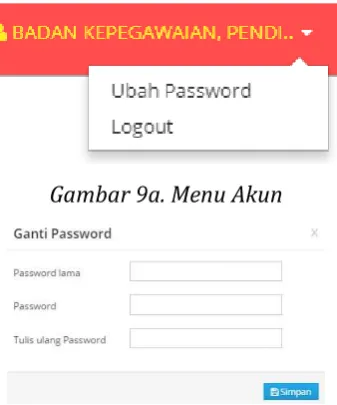 Gambar 9a. Menu Akun 