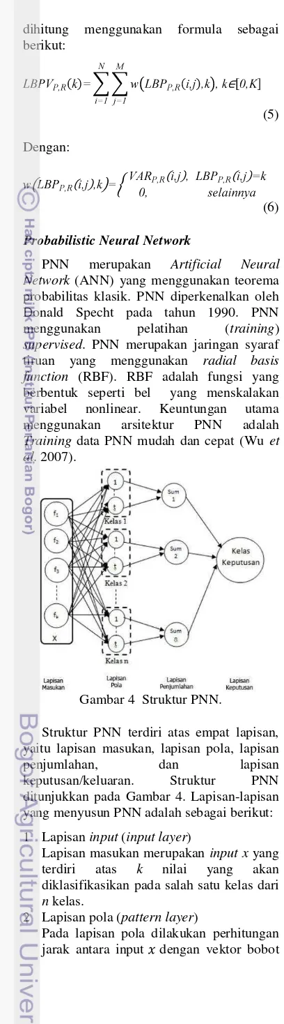 Gambar 4  Struktur PNN. 