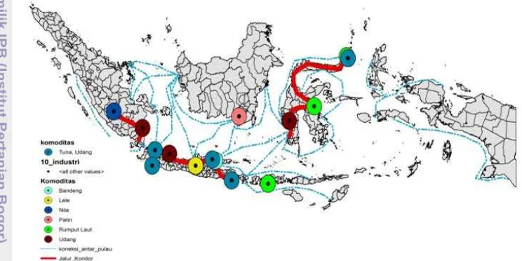 Gambar 1. Kabupaten Banjar sebagai salah satu simpul industrialisasi perikanan 