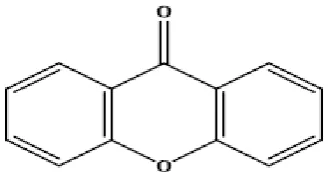 Figure 1.Structure of xanthone. 