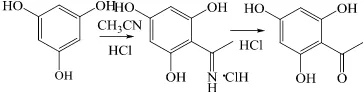 Gambar 14  Reaksi asetilasi floroglusinol. 