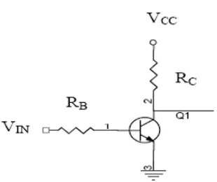 Gambar 17. Rangkaian Transistor Sebagai Saklar