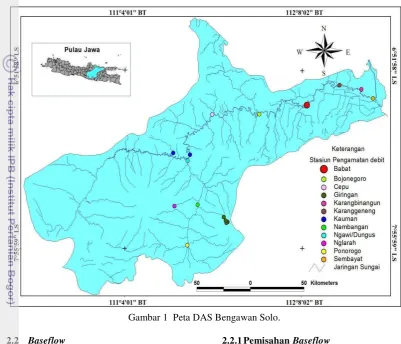 Gambar 1  Peta DAS Bengawan Solo. 