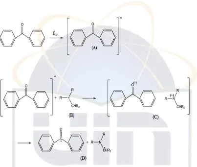 Gambar 5 Mekanisme tipe reaksi Norris II dengan adanya fotosinergis 