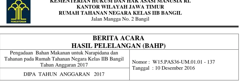 Tabel Kualifikasi 