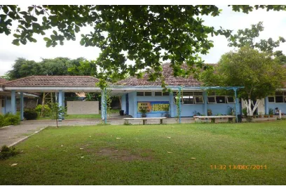 Gambar 1. Gedung atau fisik SMA Angkasa Adisutjipto Yogyakarta terlihat dari depan. 