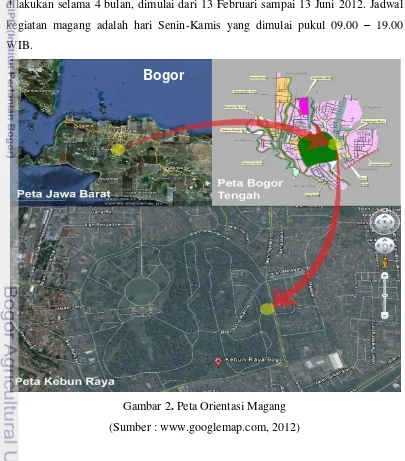 Gambar 2. Peta Orientasi Magang 