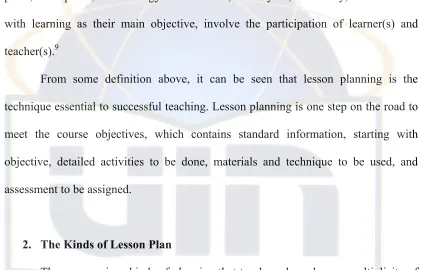 tables, but a basic classification would establish three categories: course planning; an 