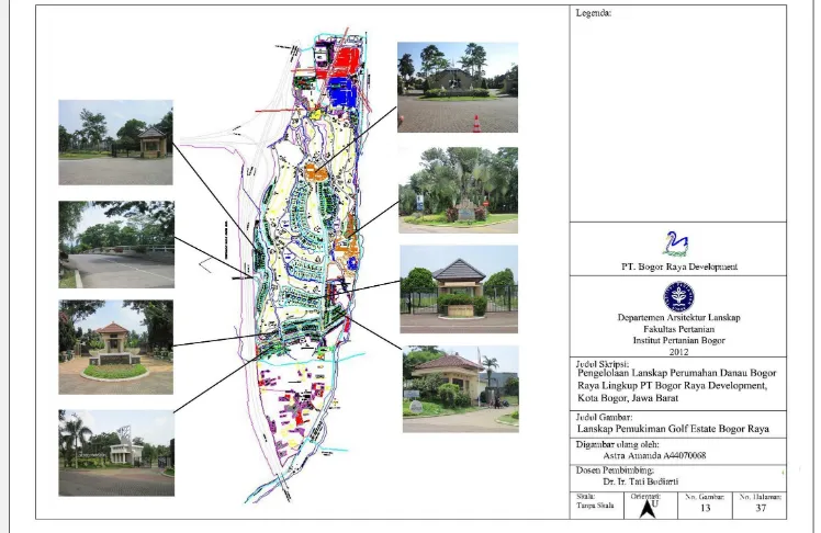 Gambar 13. Lanskap Permukiman Golf Estate Bogor Raya