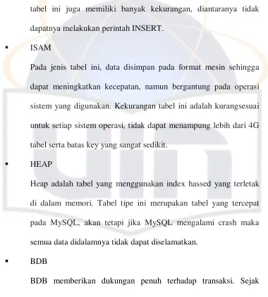 tabel ini juga memiliki banyak kekurangan, diantaranya tidak 