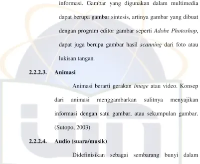 Gambar merupakan elemen multimedia yang 