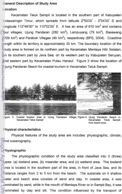 Figure 3. Coastal tourism area in Ujung Pandaran Village. Figured Ujung Pandaran Beach in 