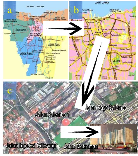 Gambar 13. Peta Lokasi Menteng Square Jakarta Pusat 